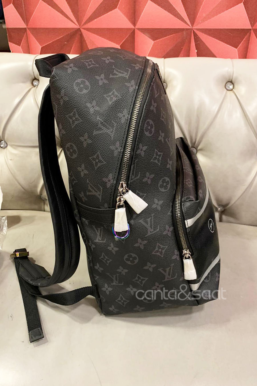 Louis Vuitton Backpack Black Monogram Erkek 